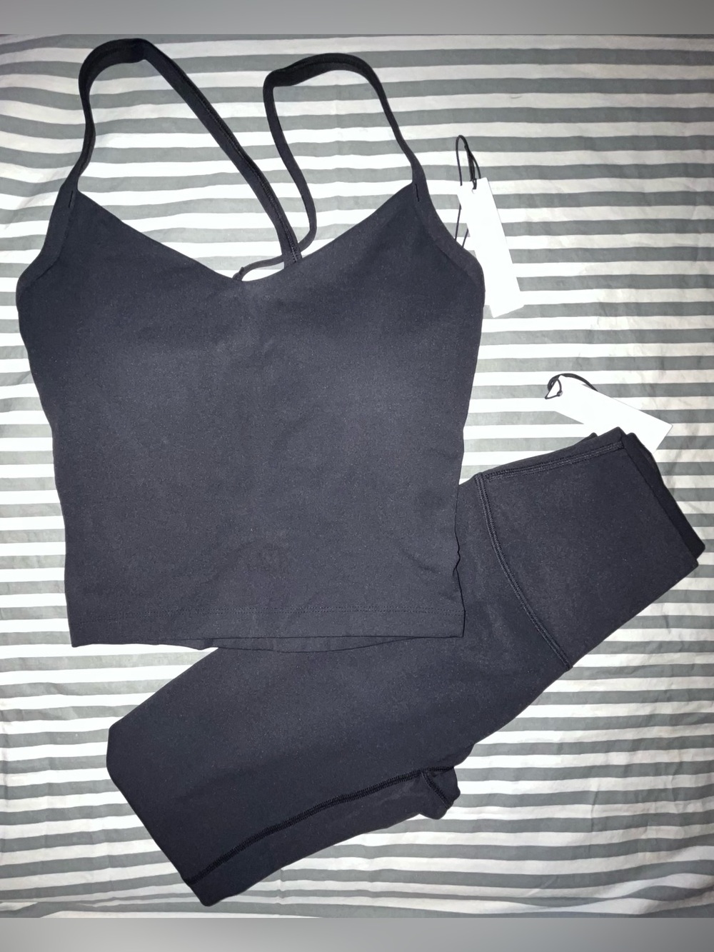 Paragon Fitwear RecStretch Sculptseam Plus Legging and Studio Top in Black Sz S